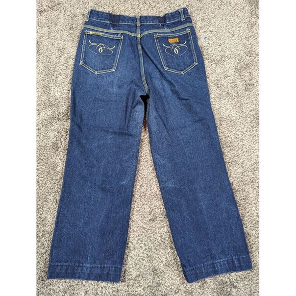 Vintage Cody Jeans‎ Mens 36 Blue Cowboy Western Buffalo Rancher 32x26 Altered - Picture 1 of 16